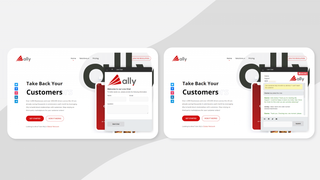 Ally Now Has Live Chat